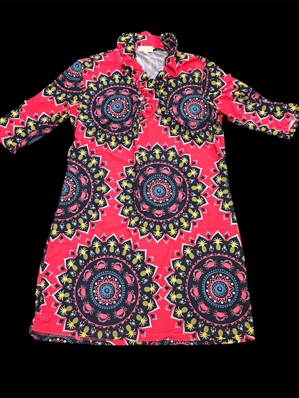 Women's Simply Southern Lightweight Knee-Length Half Sleeve Dress Size L